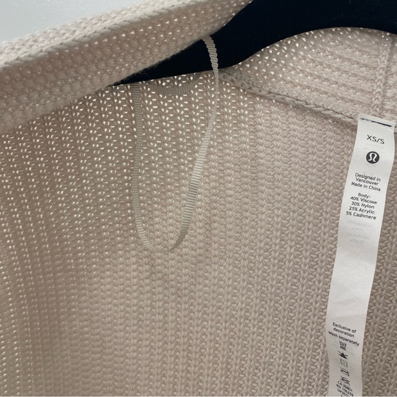 Lululemon Cashlu Sweater Wrap - White Opal - XS/S - Picture 11 of 14